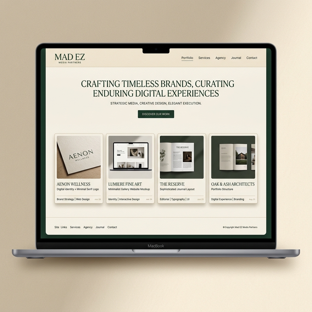 Mad EZ Media Partners Interface Mockup