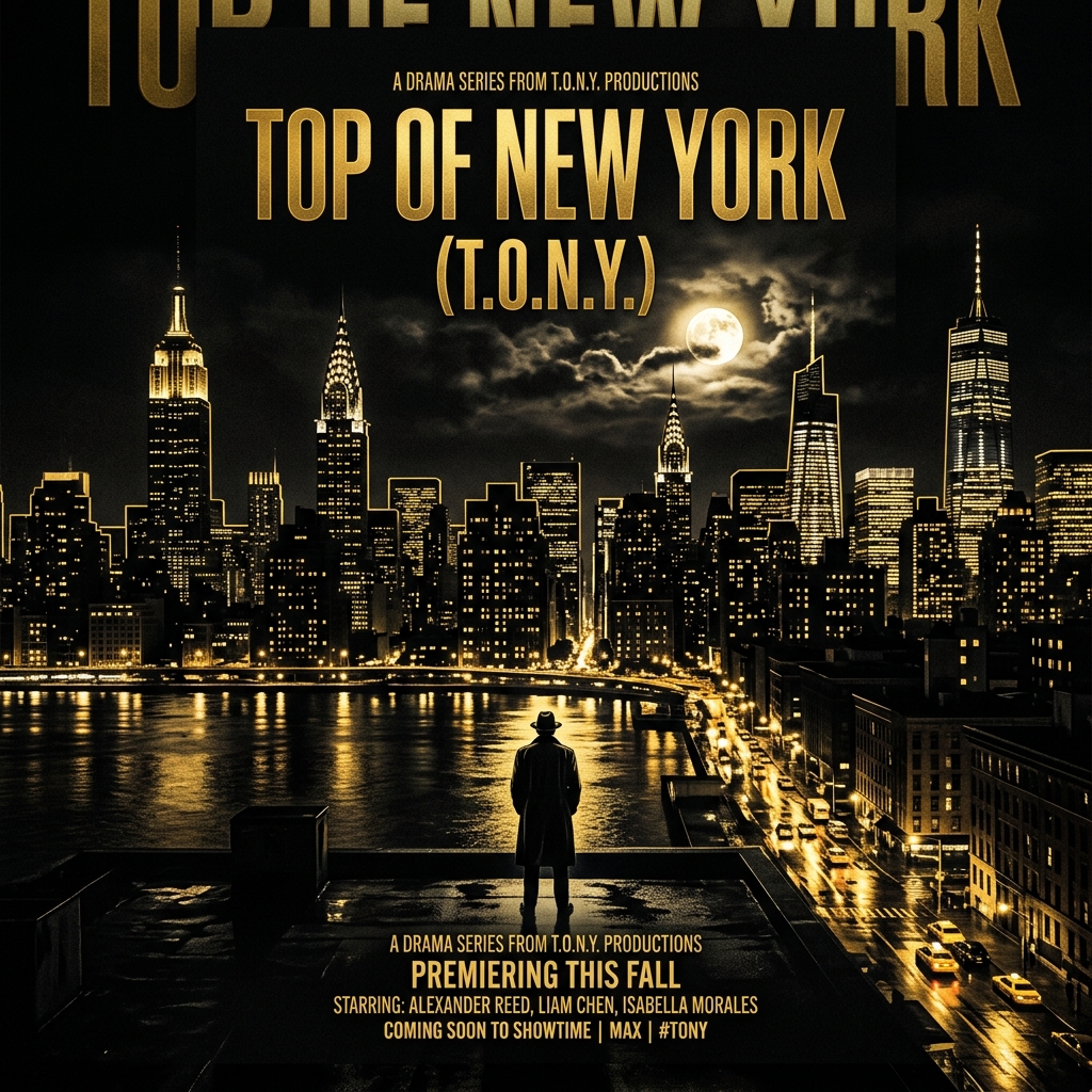 T.O.N.Y. TV Show Noir Poster Art